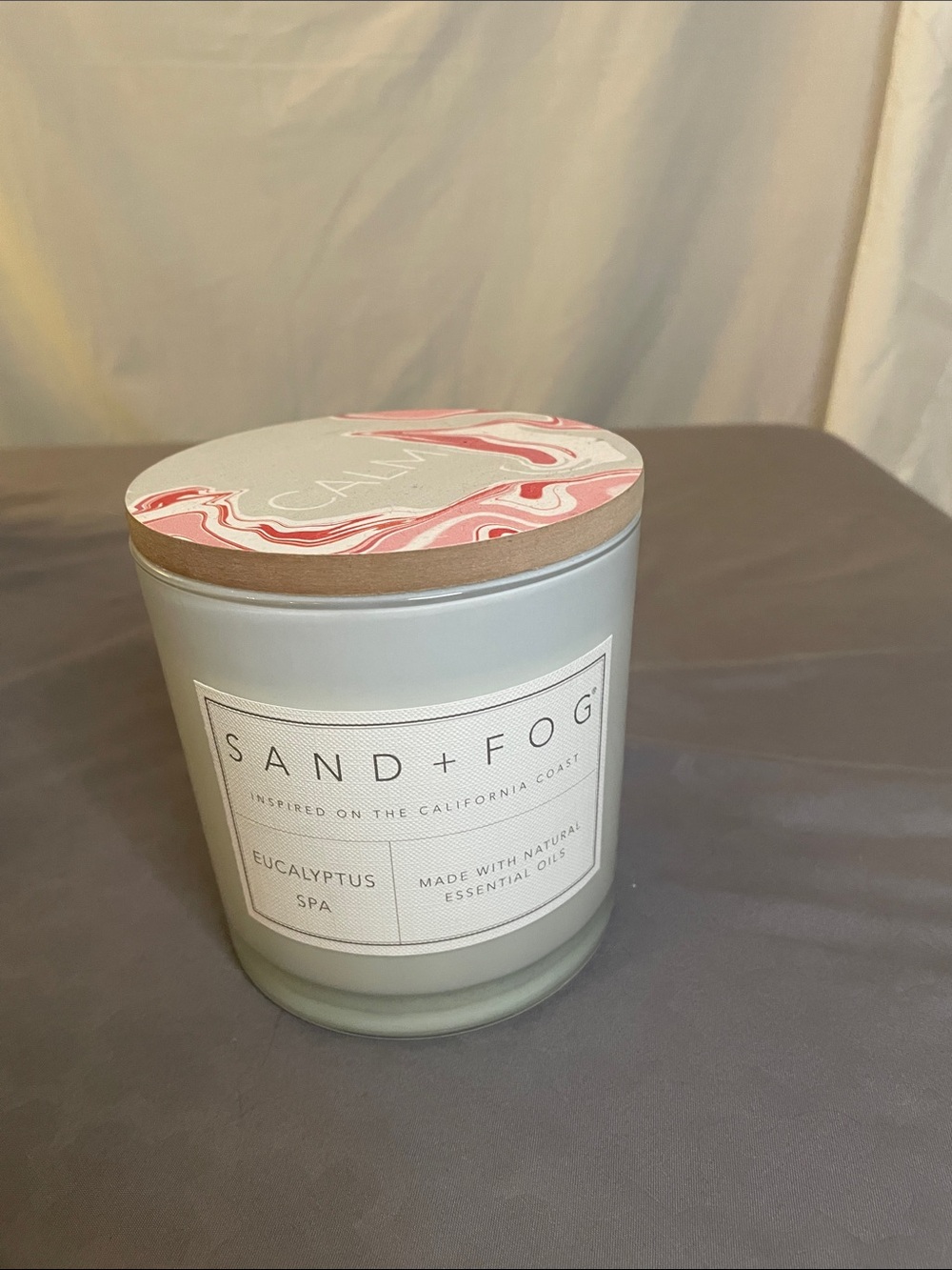 Sand & Fog Eucalyptus Spa Candle - White NWT